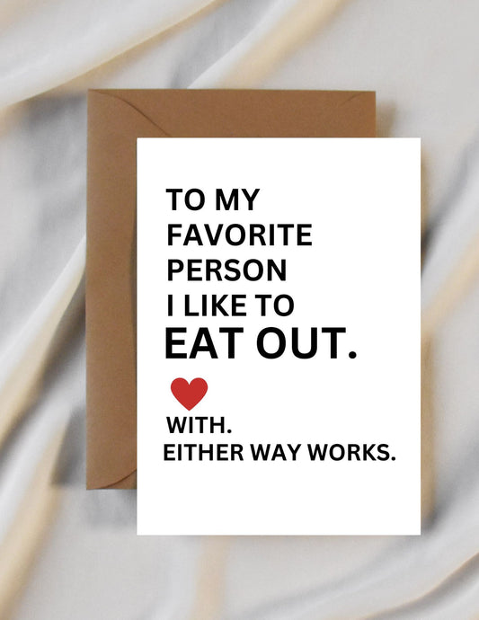 Funny Dirty Anniversary Card for Girlfriend/Wife, Inappropriate Anniversary Card for Her, Funny Valentine's Day Card, Birthday Card for Her