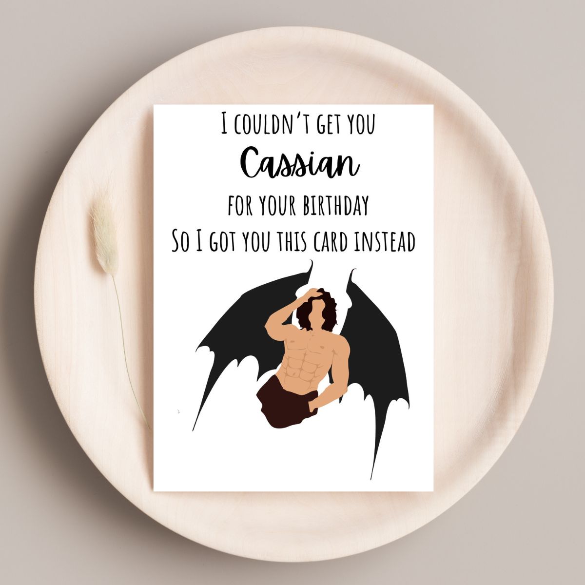 Cassian Birthday Greeting Card, A Court of Thorns and Roses Birthday Card, Bookish birthday Card, Booktok Birthday Card for Her
