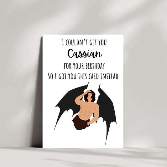 Cassian Birthday Greeting Card, A Court of Thorns and Roses Birthday Card, Bookish birthday Card, Booktok Birthday Card for Her