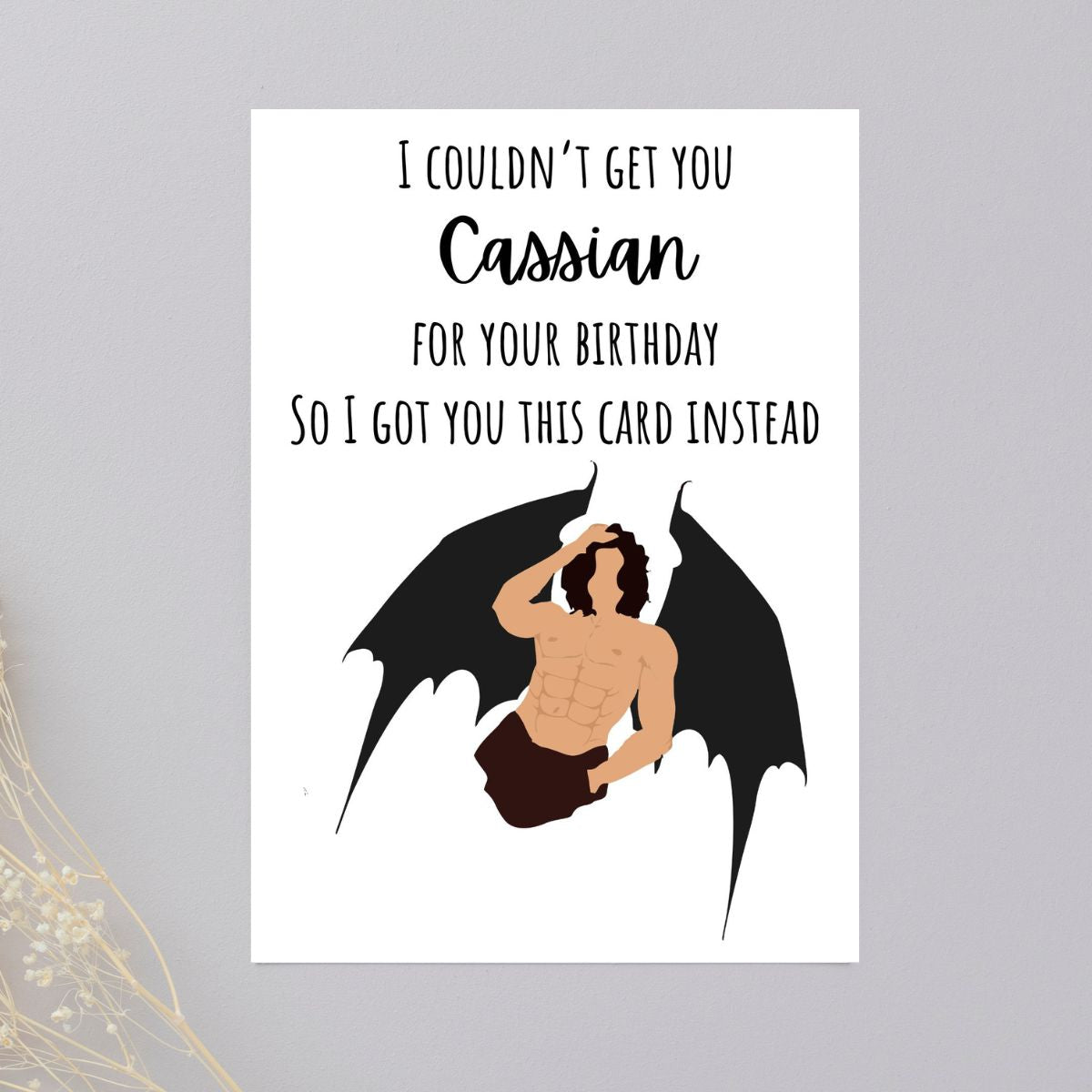 Cassian Birthday Greeting Card, A Court of Thorns and Roses Birthday Card, Bookish birthday Card, Booktok Birthday Card for Her
