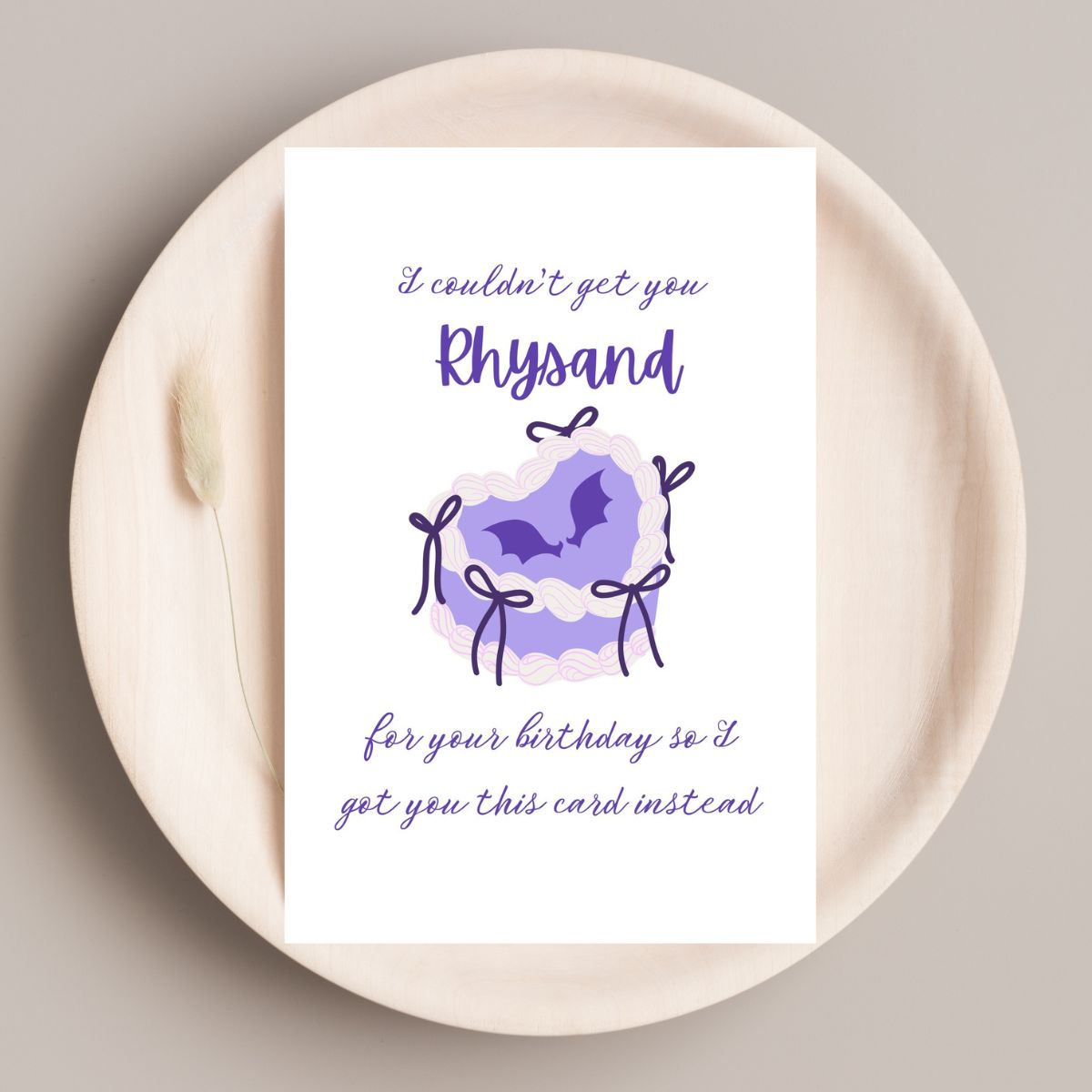 Rhysand Birthday Card