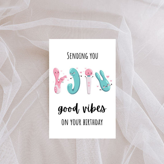 Funny Vibrator Birthday Card