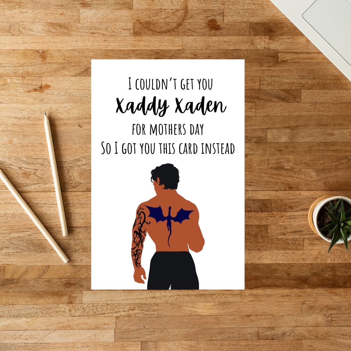 Printable Xaden Riorson Mother's Day Greeting Card, Fourth Wing Mother's Day Card
