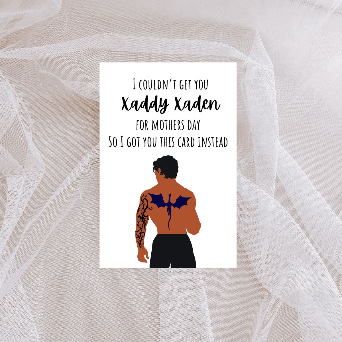 Printable Xaden Riorson Mother's Day Greeting Card, Fourth Wing Mother's Day Card