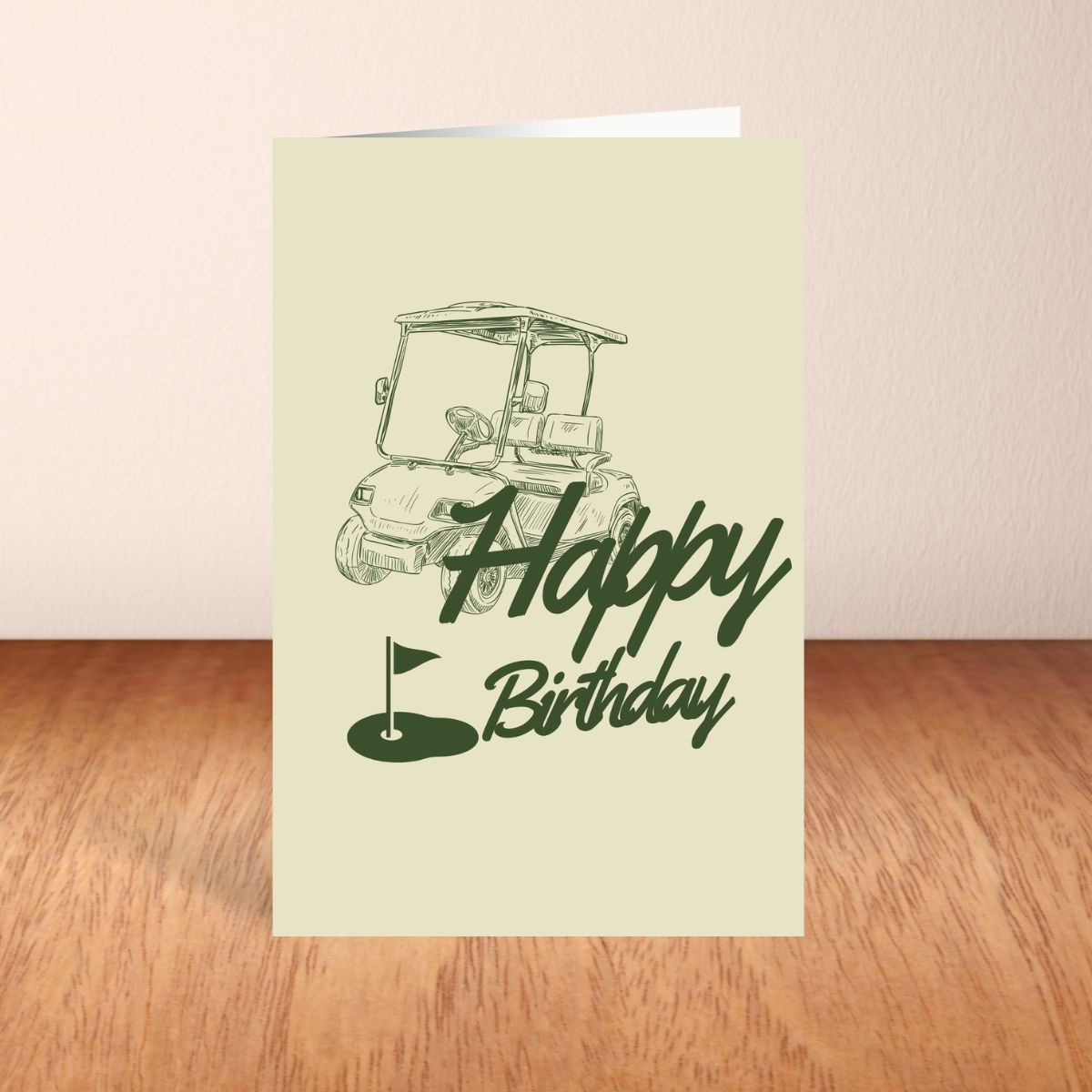 Golf Birthday Card for Him – Funny Birthday Card for Dad, Father-in-Law, or Grandpa – Cute Golfer Greeting Card for Men's Birthday