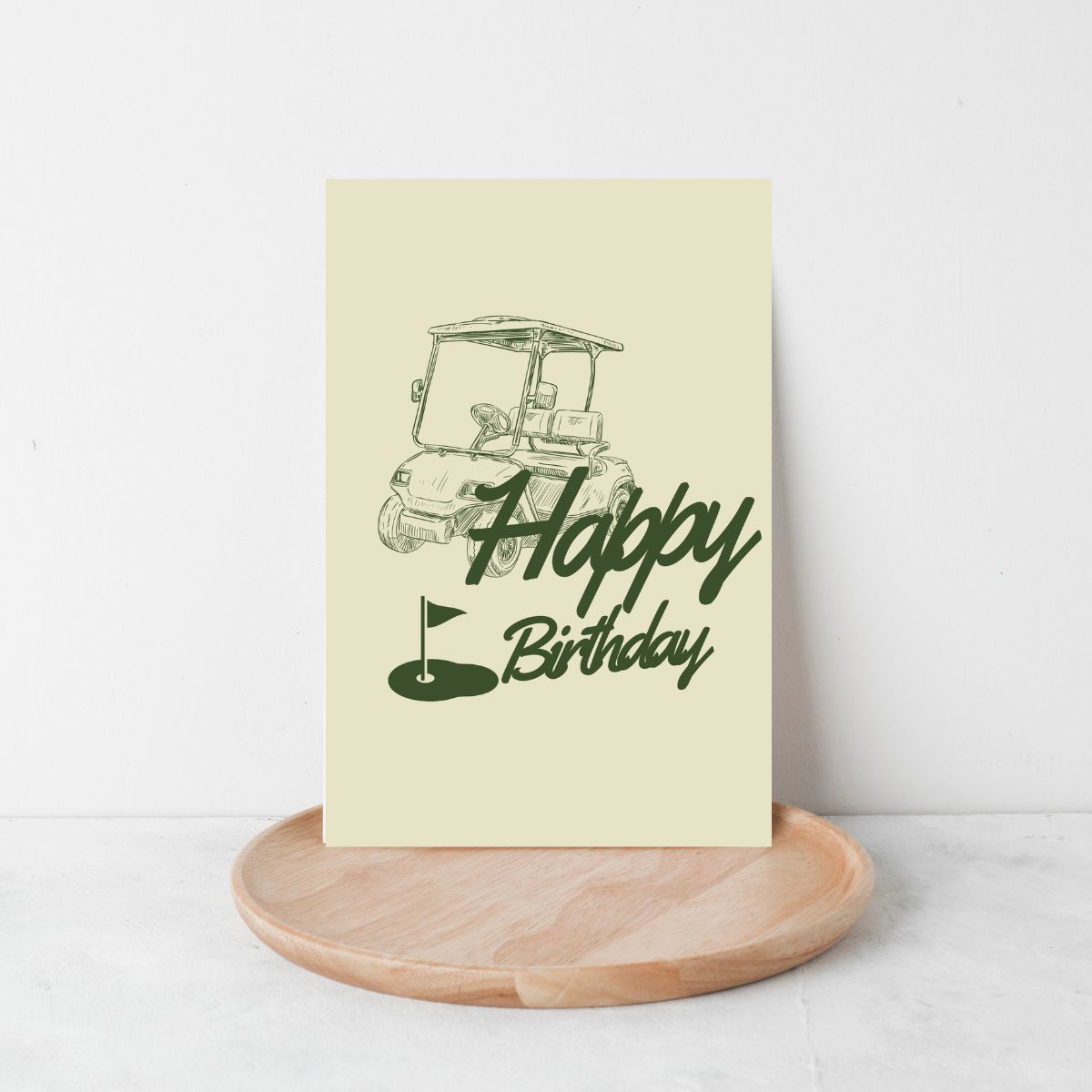 Golf Birthday Card for Him – Funny Birthday Card for Dad, Father-in-Law, or Grandpa – Cute Golfer Greeting Card for Men's Birthday
