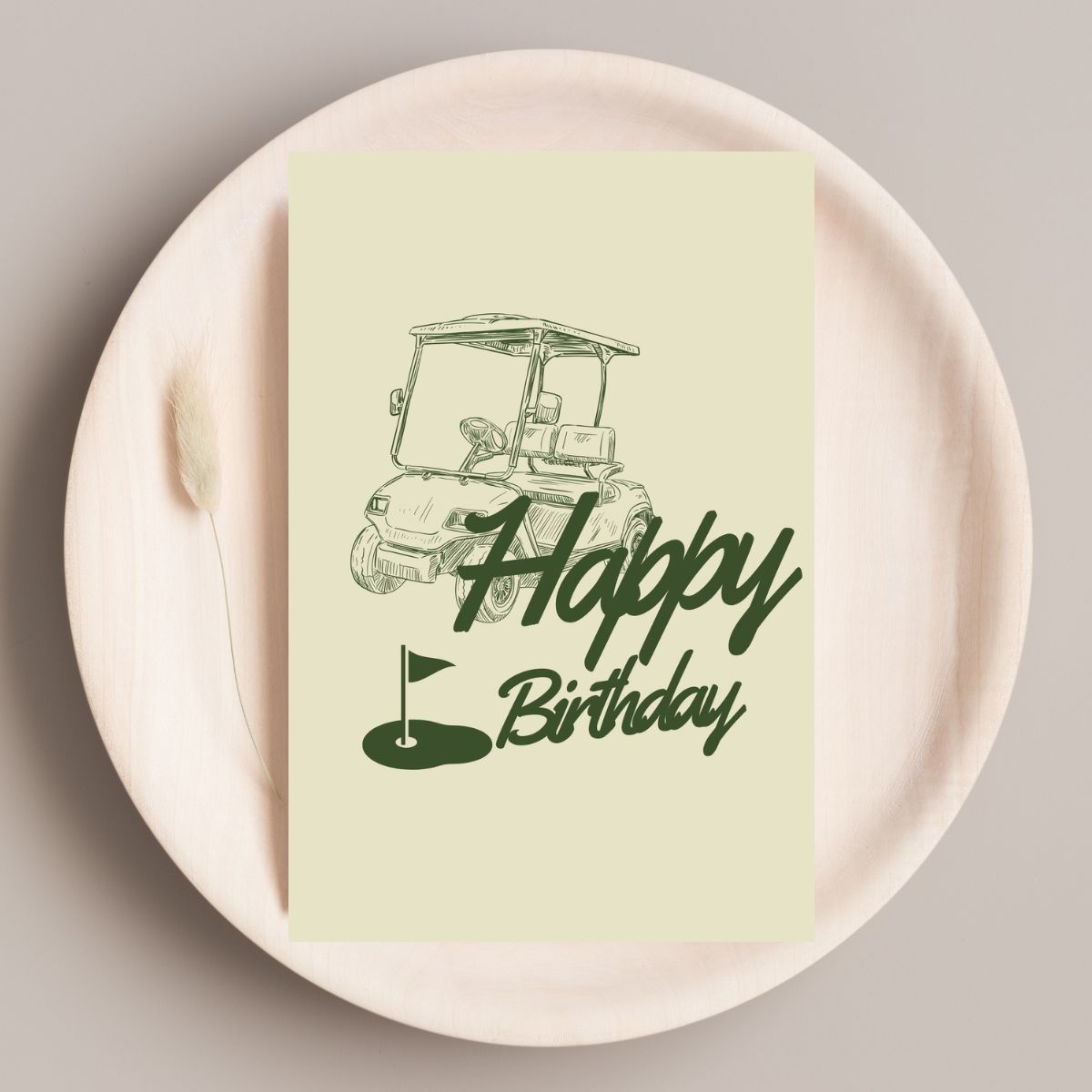 Golf Birthday Card for Him – Funny Birthday Card for Dad, Father-in-Law, or Grandpa – Cute Golfer Greeting Card for Men's Birthday