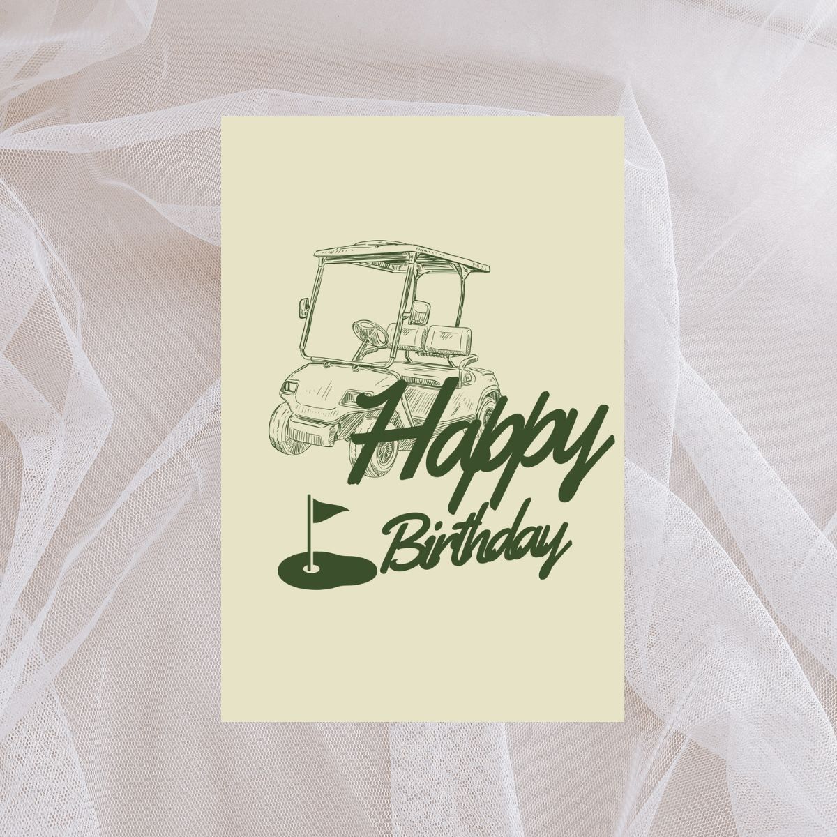 Golf Birthday Card for Him – Funny Birthday Card for Dad, Father-in-Law, or Grandpa – Cute Golfer Greeting Card for Men's Birthday