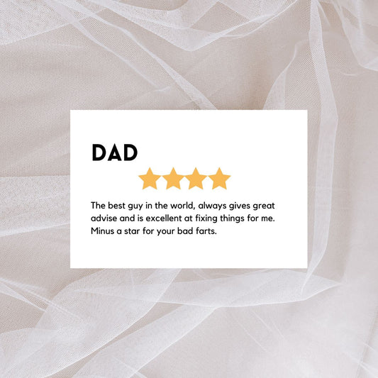 Dad Rating Father's Day Greeting Card