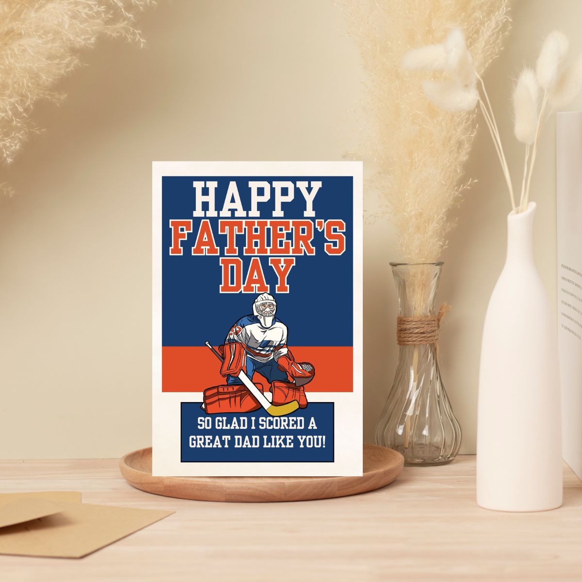 Hockey Father's Day Greeting Card