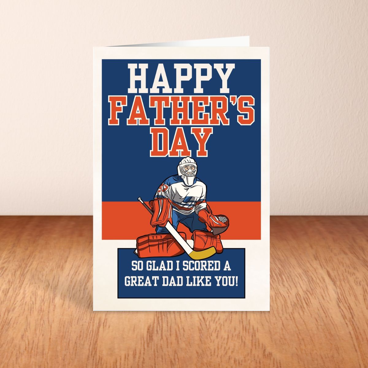 Hockey Father's Day Greeting Card