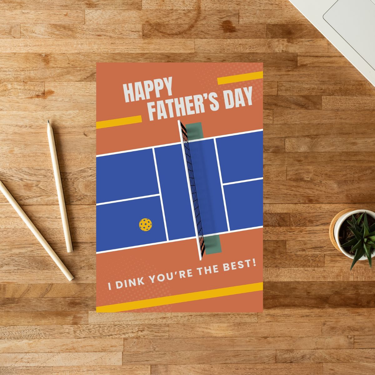 Pickleball Father's Day greeting Card, Father's Day Greeting Card, Cute Card for Dad