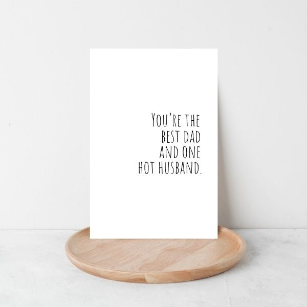 Funny Father's Day card for Hot Dad