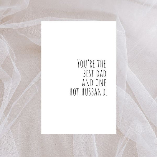 Funny Father's Day card for Hot Dad