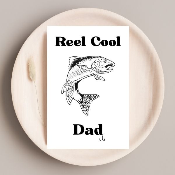 Funny Fishing Father’s Day Card 🎣 | You’re a Reel Cool Dad!