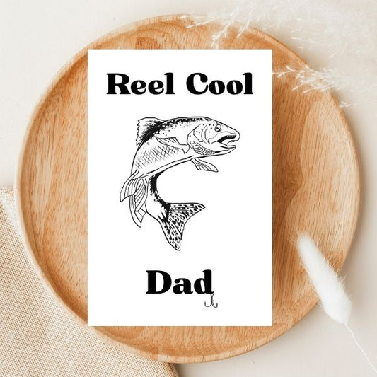 Funny Fishing Father’s Day Card 🎣 | You’re a Reel Cool Dad!