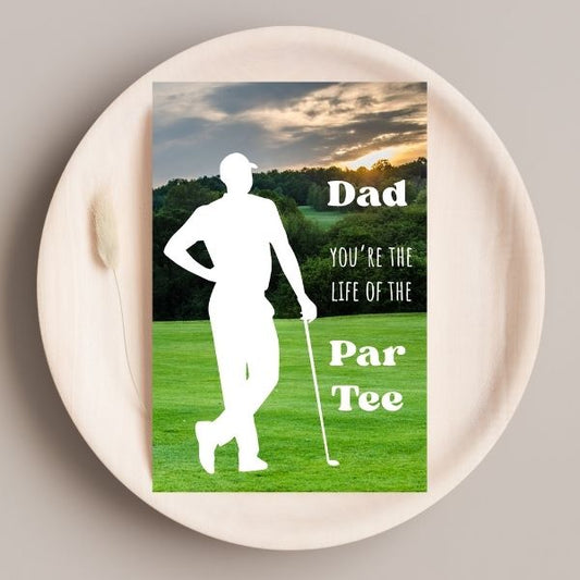 Funny Golf Father’s Day Card ⛳️ | Dad, You’re the Life of the Partee!