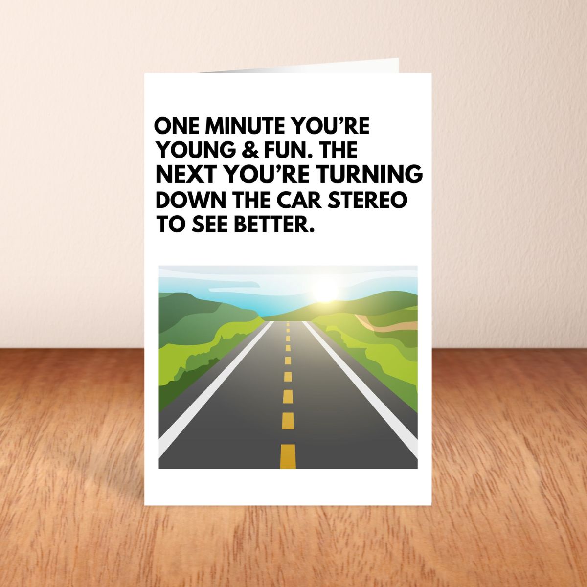 Funny Birthday Card 😂 | You Know You’re Old When You Turn Down the Radio to See Better