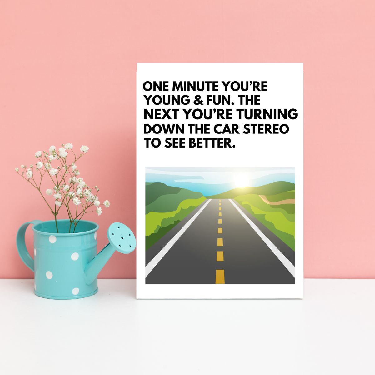 Funny Birthday Card 😂 | You Know You’re Old When You Turn Down the Radio to See Better