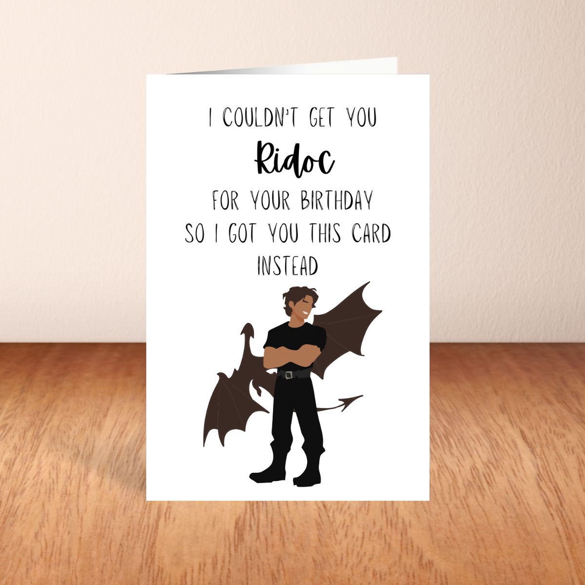 Ridoc Birthday Greeting Card, Fourth Wing Birthday Card, Cute Birthday Card for Her, Bookish Birthday Card, Booktok