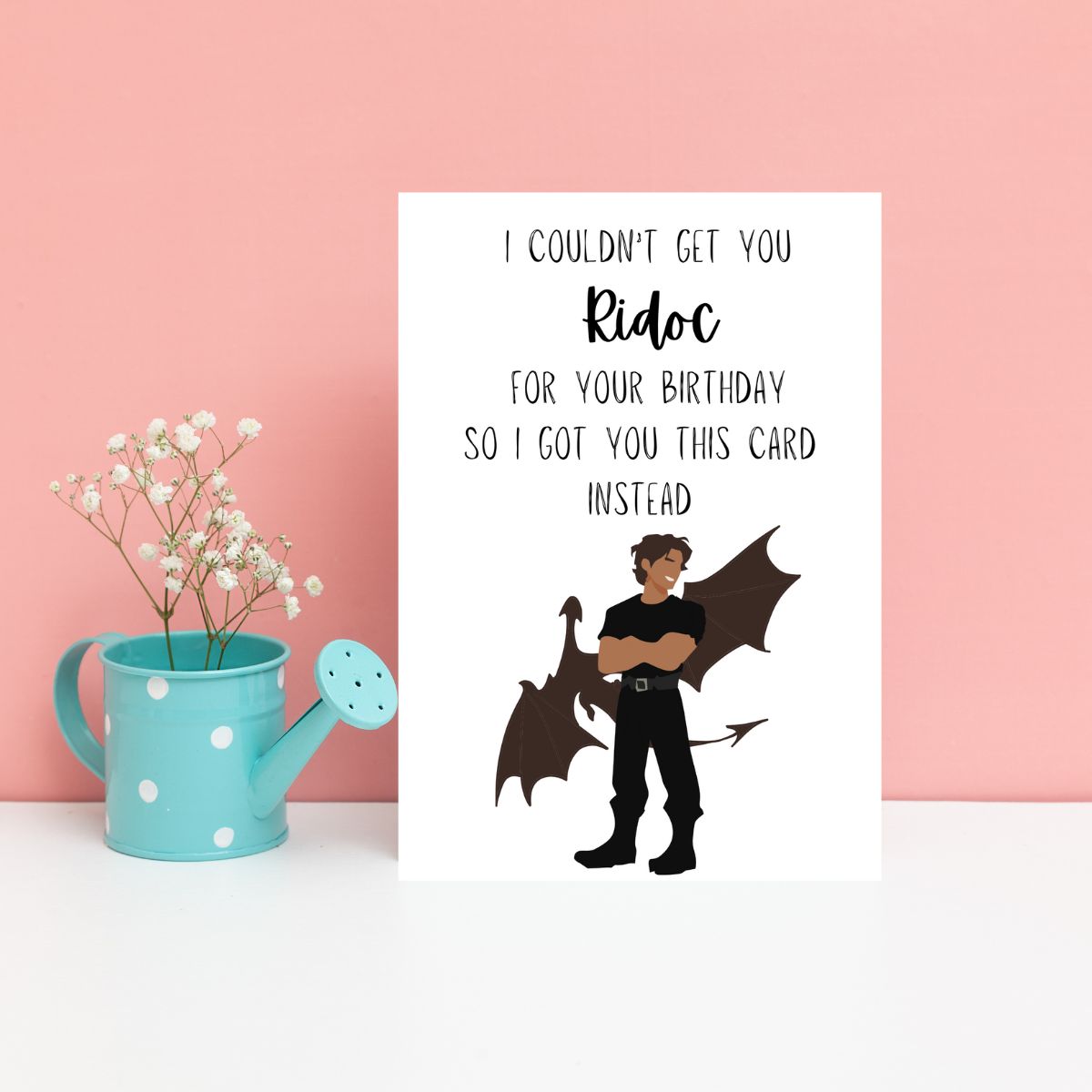 Ridoc Birthday Greeting Card, Fourth Wing Birthday Card, Cute Birthday Card for Her, Bookish Birthday Card, Booktok