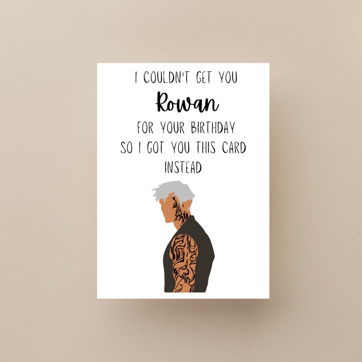 Rowan Whitethorn Birthday Greeting Card, Throne of Glass Birthday card, Bookish Birthday Card, Booktok Gift