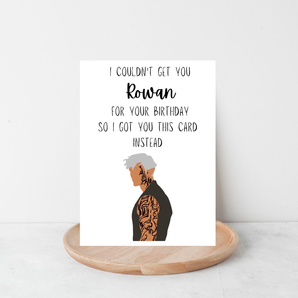 Rowan Whitethorn Birthday Greeting Card, Throne of Glass Birthday card, Bookish Birthday Card, Booktok Gift
