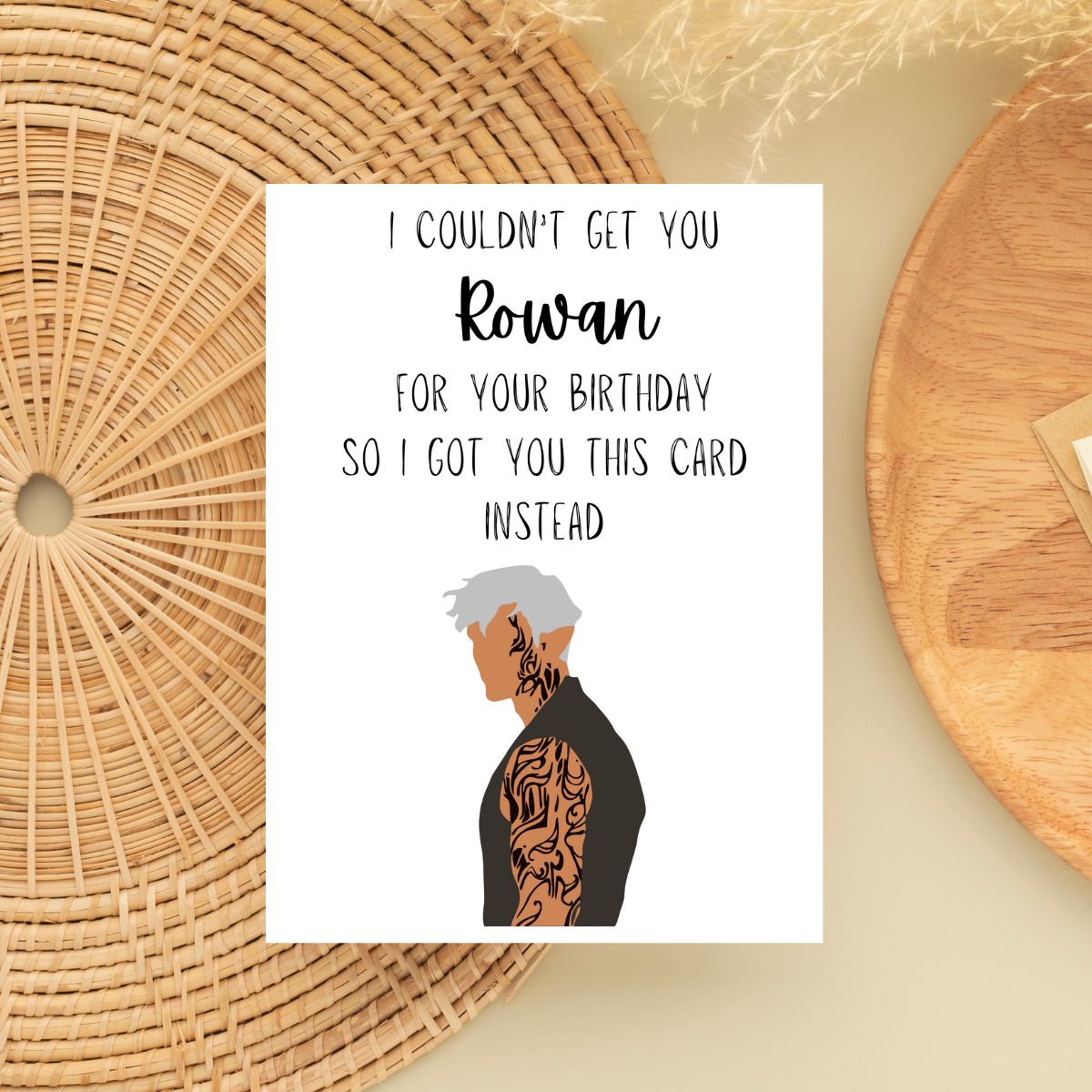 Rowan Whitethorn Birthday Greeting Card, Throne of Glass Birthday card, Bookish Birthday Card, Booktok Gift