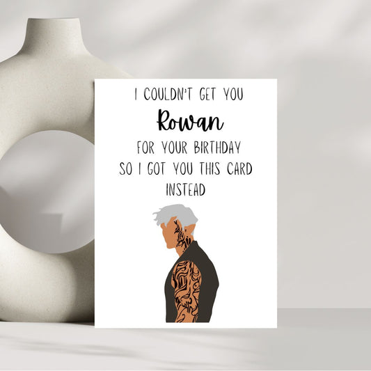Rowan Whitethorn Birthday Greeting Card, Throne of Glass Birthday card, Bookish Birthday Card, Booktok Gift