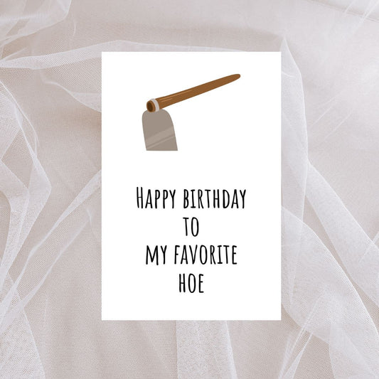 Funny Birthday Card ๐ | Happy Birthday to My Favorite Hoe โ BFF Energy!