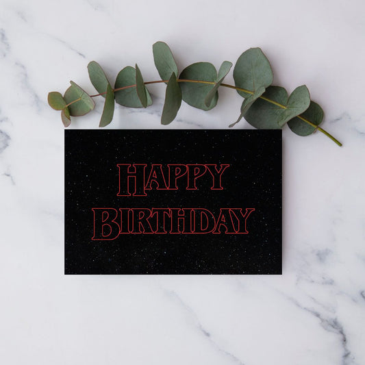 Stranger Things Birthday Card ๐พ | Hawkins-Approved & Birthday-Ready!