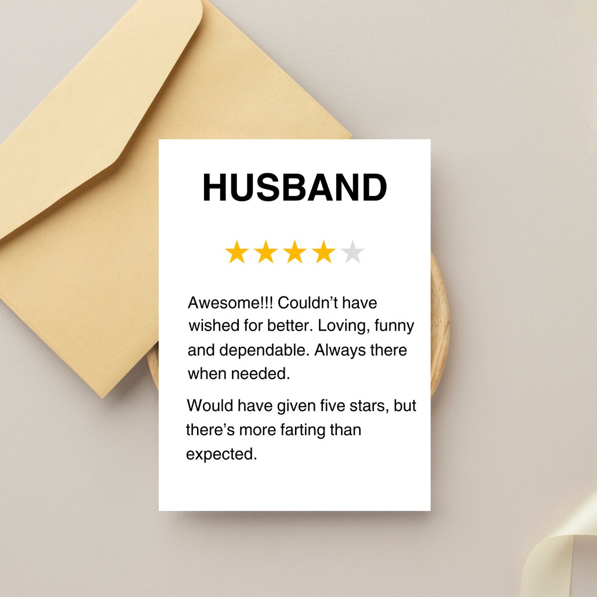 Funny Printable Card for Husband, Valentine's Day Card, Birthday Anniversary Card, Humorous Printable Download, Card for Husband