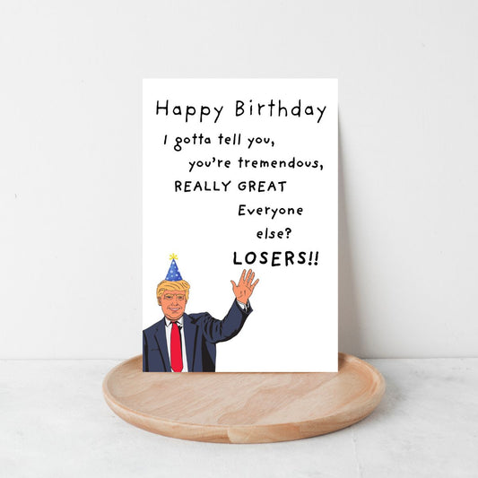 Funny trump Birthday Card