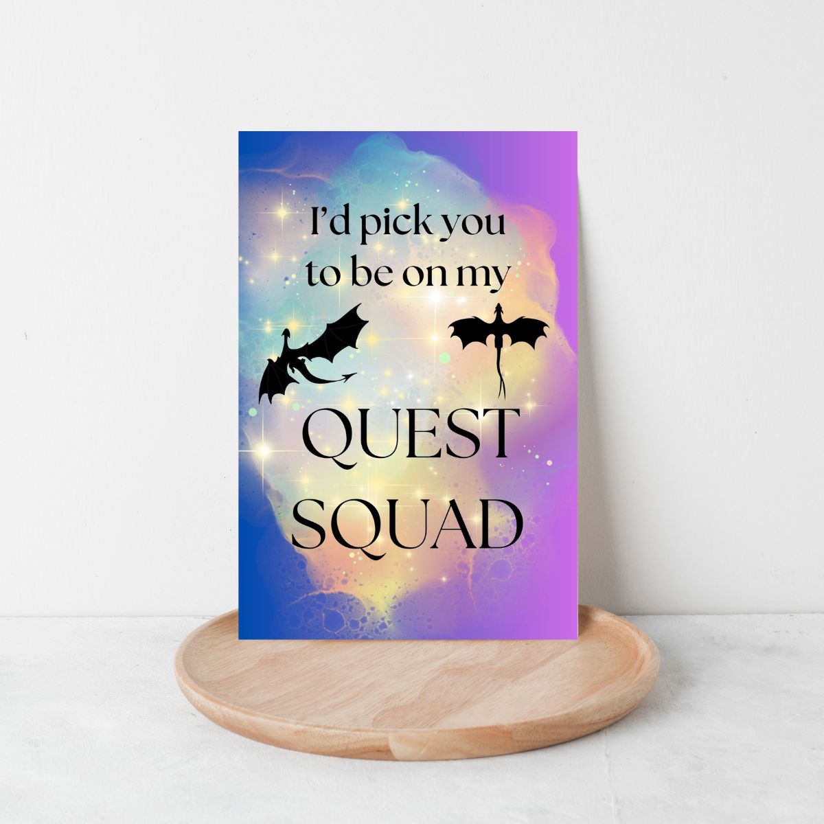 I'd Pick You To Be On My Quest Squad Birthday Card