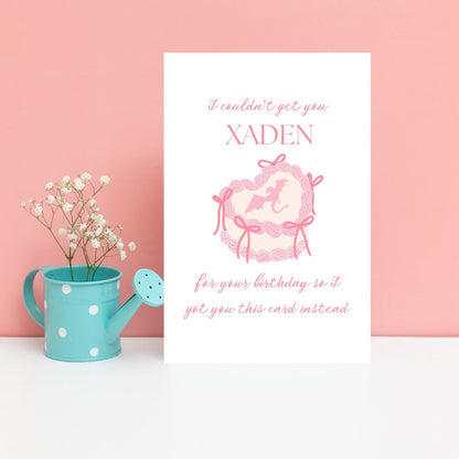 Printable Couldn't Get You Xaden For Your Birthday Card, Fourth Wing Birthday Card, Funny Book Boyfriend Card, Greeting Card