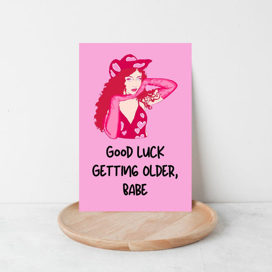 Chappell Roan Birthday Card 💋 | Good Luck Getting Older, Babe – Queer Icon Energy!