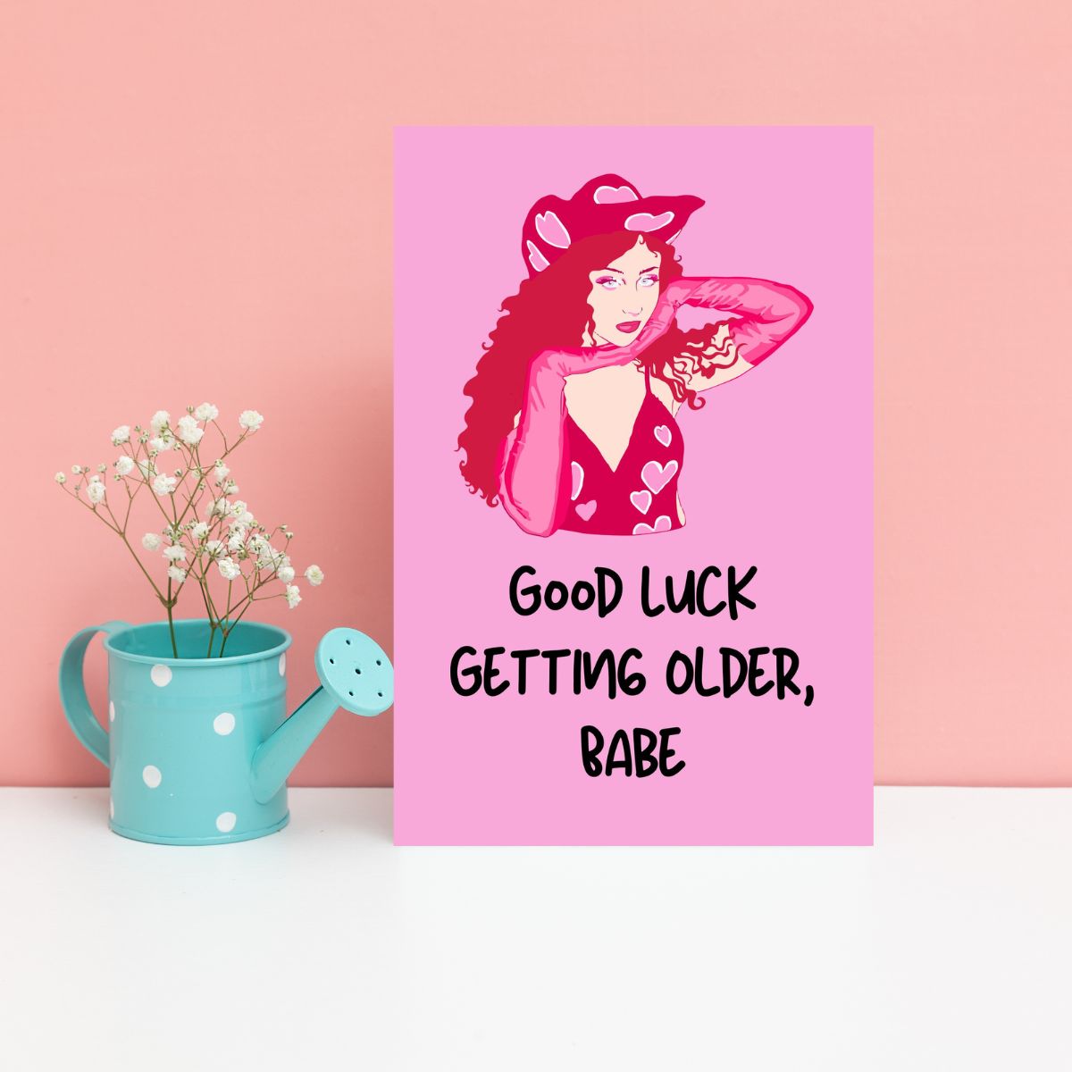 Chappell Roan Birthday Card 💋 | Good Luck Getting Older, Babe – Queer Icon Energy!