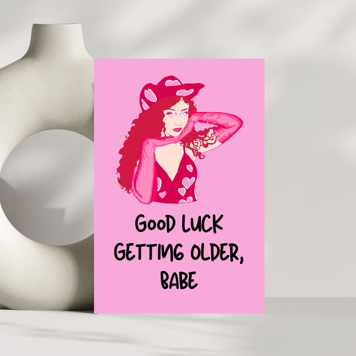 Chappell Roan Birthday Card 💋 | Good Luck Getting Older, Babe – Queer Icon Energy!