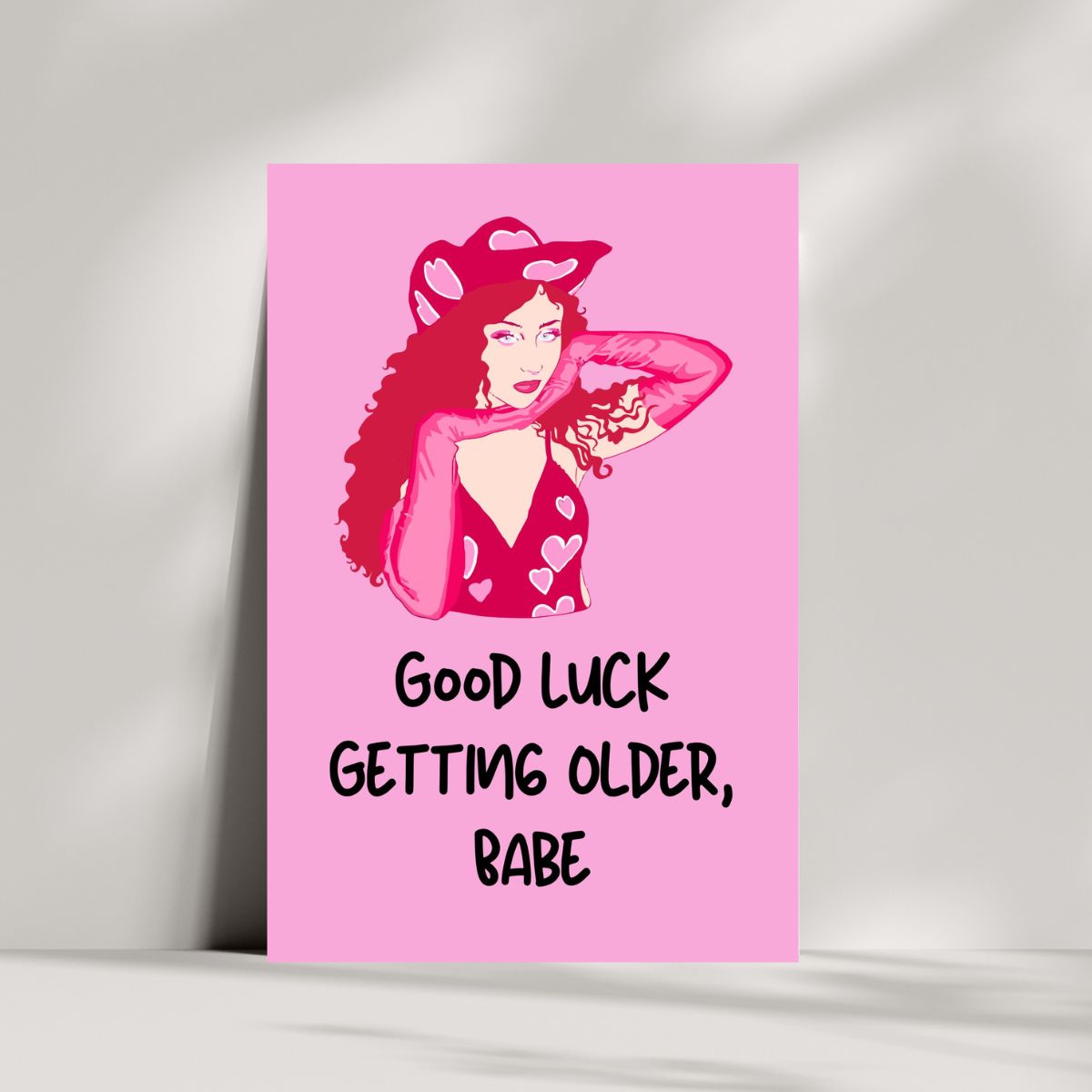 Chappell Roan Birthday Card 💋 | Good Luck Getting Older, Babe – Queer Icon Energy!