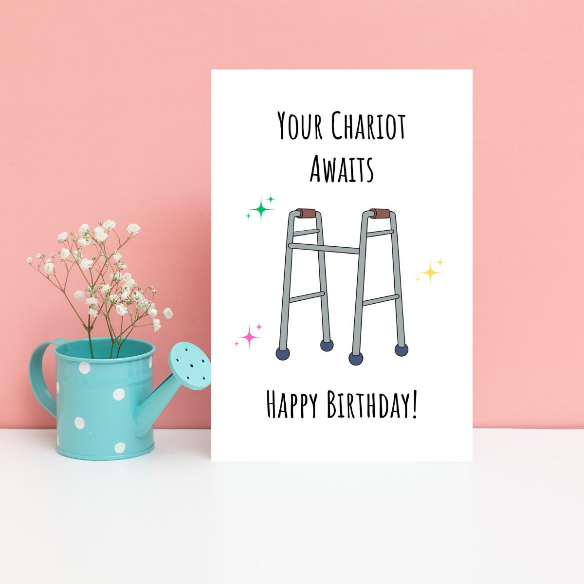 Funny Walker Birthday Card