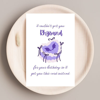 Rhysand Birthday Card