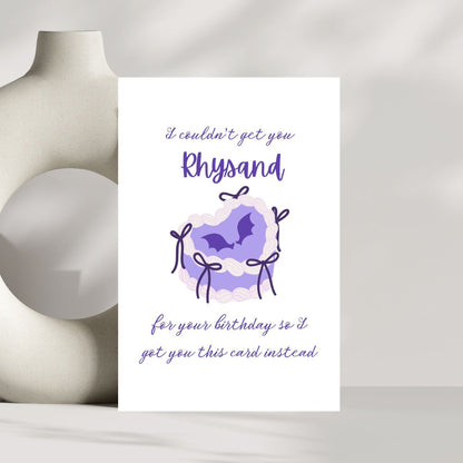 Rhysand Birthday Card
