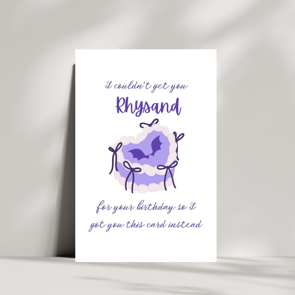 Rhysand Birthday Card