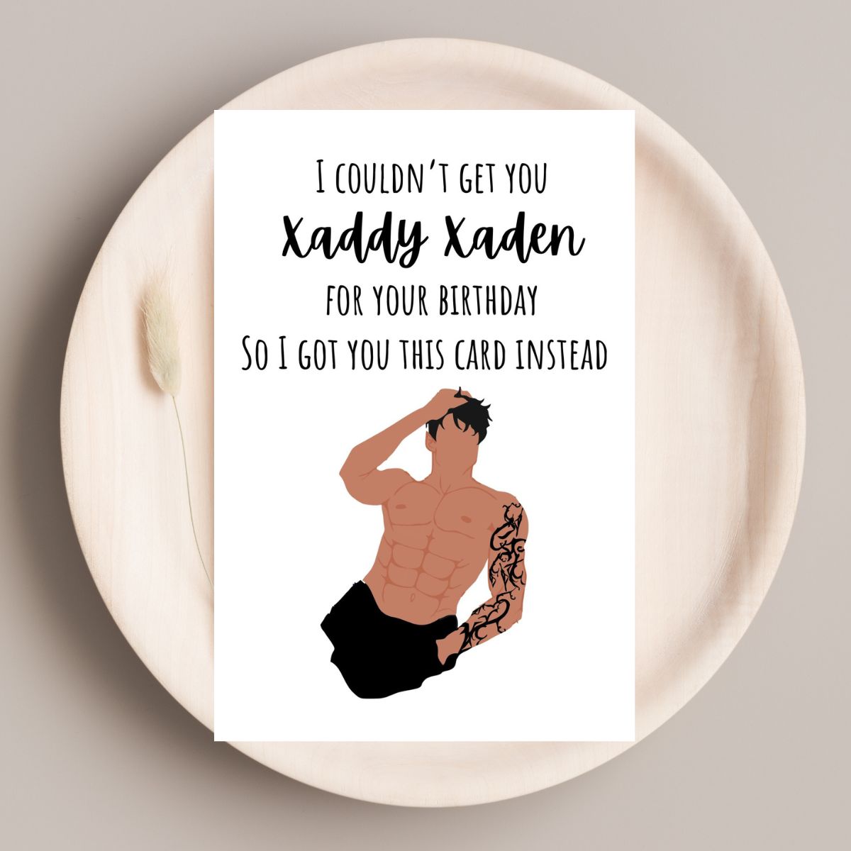 "Xaddy Xaden Birthday Card 🔥 | Fourth Wing-Inspired & Hotter Than Wingleader Training
