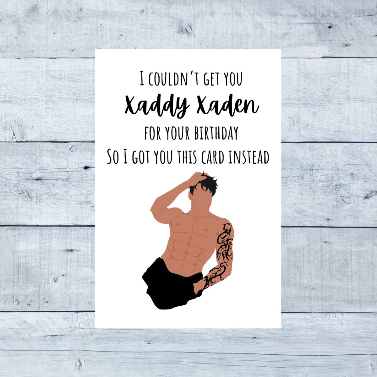 "Xaddy Xaden Birthday Card 🔥 | Fourth Wing-Inspired & Hotter Than Wingleader Training