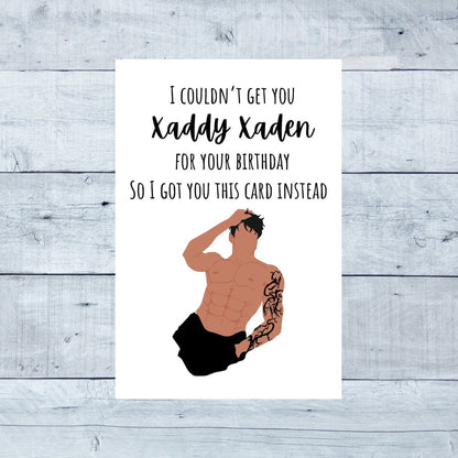 "Xaddy Xaden Birthday Card 🔥 | Fourth Wing-Inspired & Hotter Than Wingleader Training