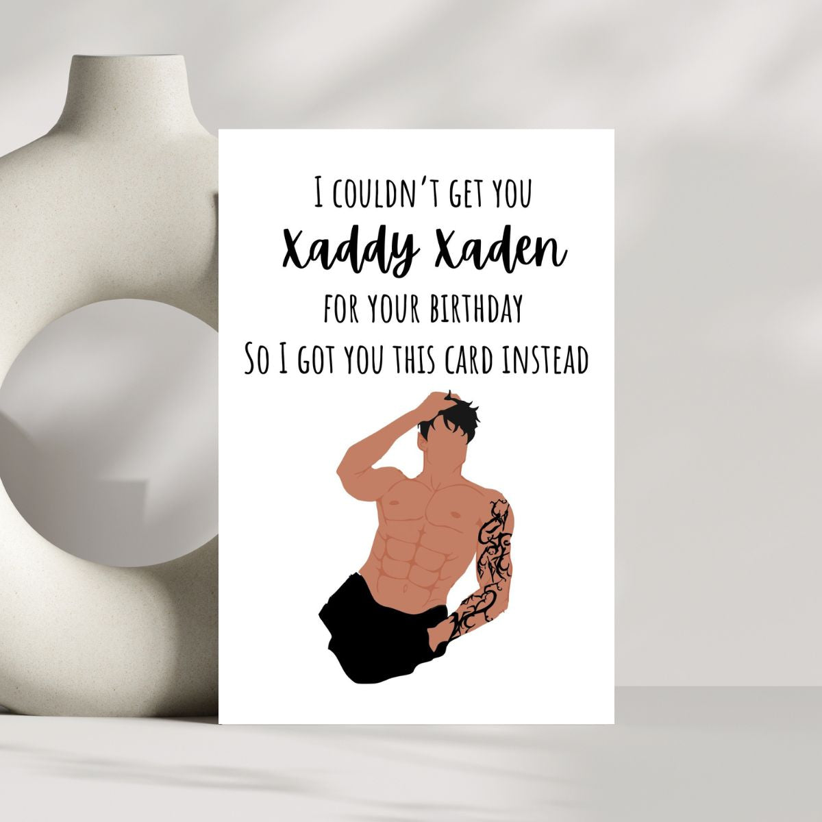 "Xaddy Xaden Birthday Card 🔥 | Fourth Wing-Inspired & Hotter Than Wingleader Training