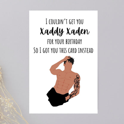 Printable Xaden Riorson Card, Bookish Funny Birthday Card for Her, Book Lover Gift, BookTok Gift, Personalized Birthday Card for Her