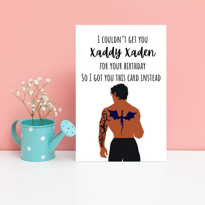 Printable Xaden Riorson Card, Bookish Funny Birthday Card for Her, Book Lover Gift, BookTok Gift, Personalized Birthday Card for Her