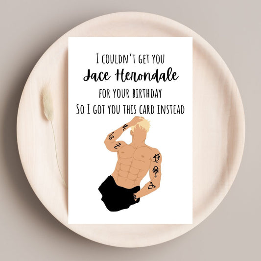 Jace Herondale Birthday Card 🔥 | Mortal Instruments-Inspired Sass & Shadowhunter Snark!
